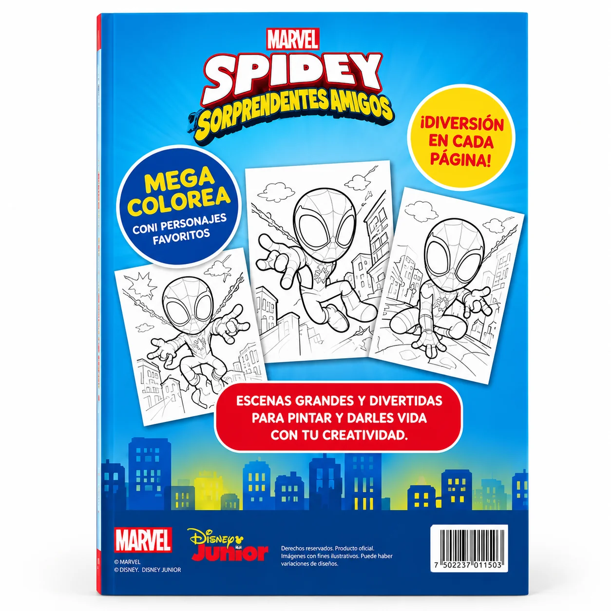 Libro Mega Colorea Spidey y sus Sorprendentes Amigos – Marvel, otra vista